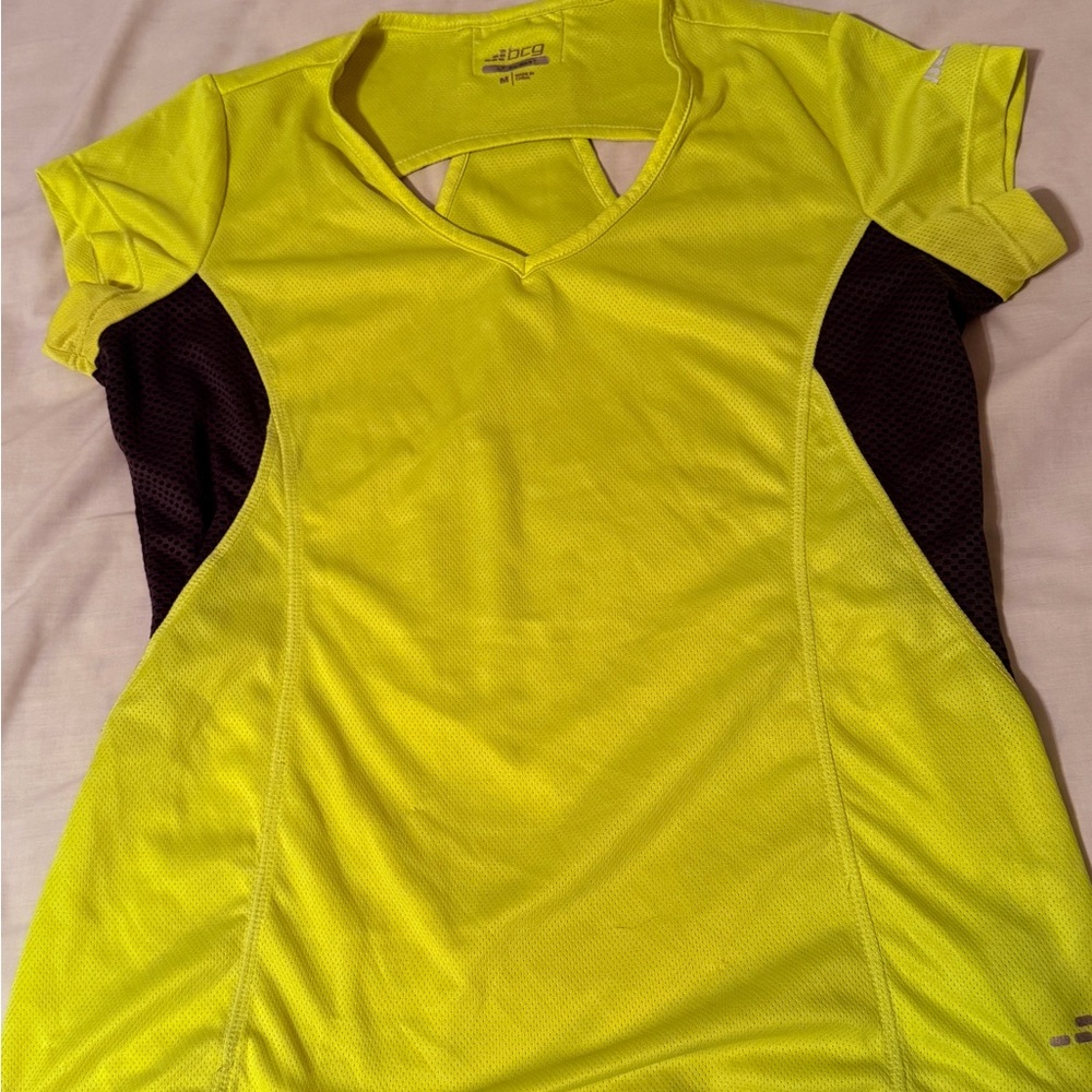 BCG women’s  Yellow and Black running top